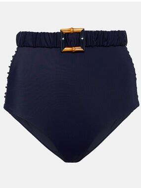 (NEW) Johanna Ortiz Navy Mahaba Bikini Bottom Size Small